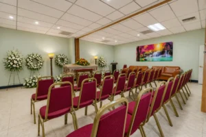 Private viewing room at National Funeral Homes