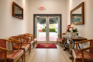 National Funeral Homes entrance in Miami