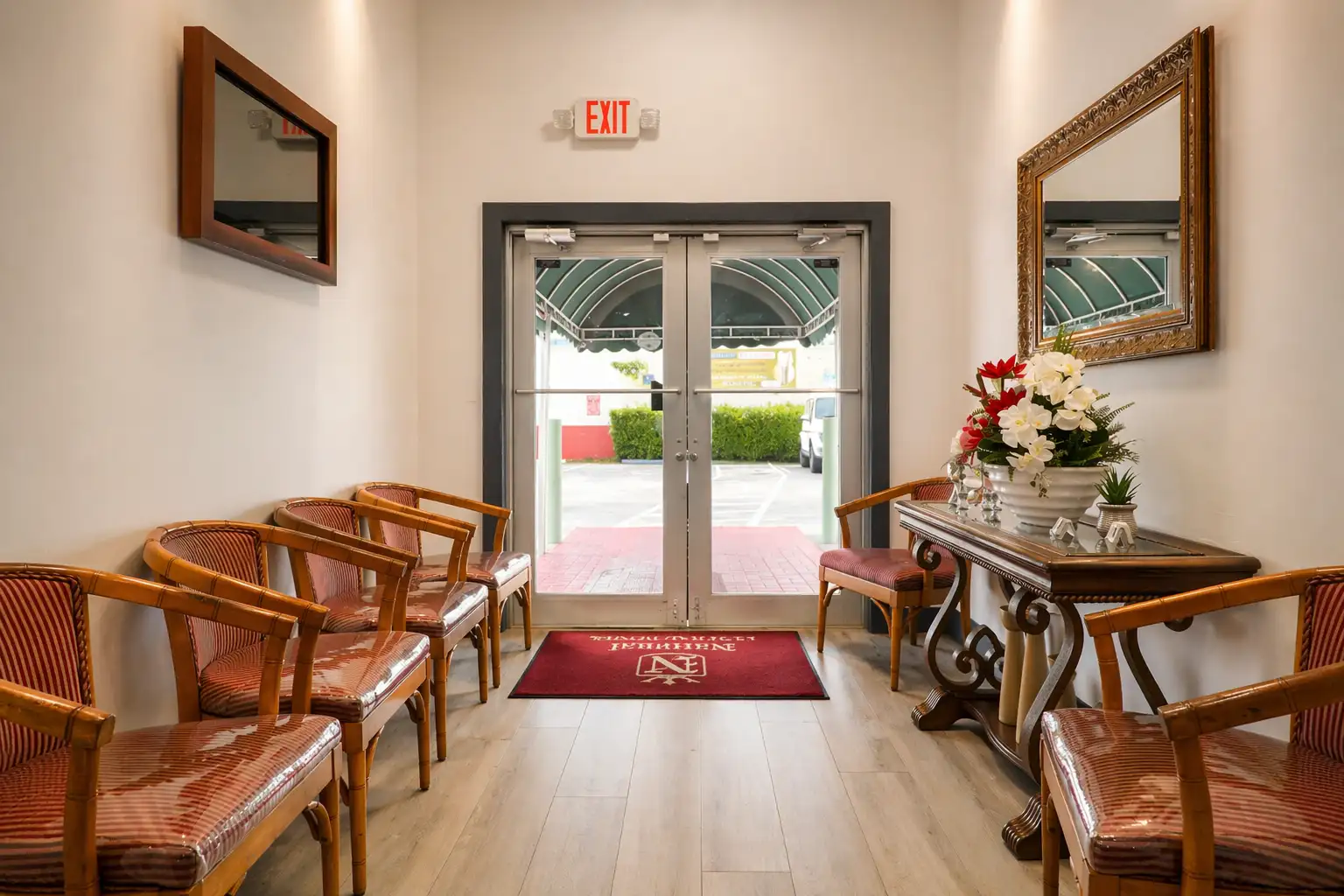 National Funeral Homes entrance in Miami